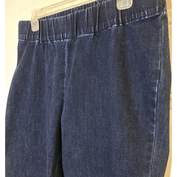 Soft Surroundings Jeggings Pullon Womens Size M Stretch Blue Dark Wash - Picture 2 of 8